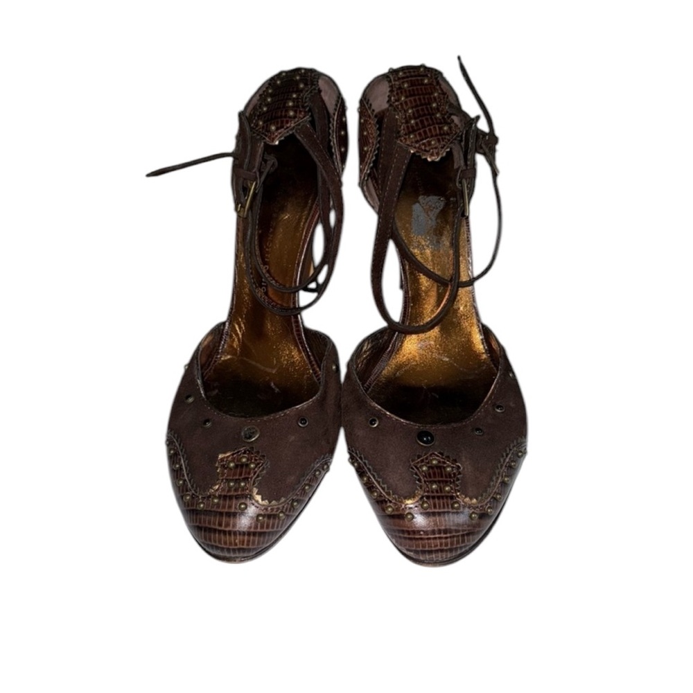 Giuseppe Zanotti Brown Embellished Heels
